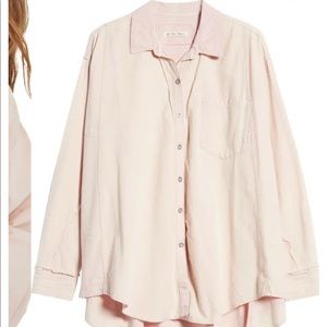 Free people oversized button up